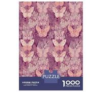 Butterfly Pattern 1000 Piece Jigsaw Puzzle Paper for Adults Floral Purple Relaxation Home Decor 52x38cm/1000pcs