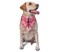 Butterfly Pattern Dog Bandana Pet Scarf Accessories for Small Medium Dogs Cats Photo Prop, Triangle Pet Bandanas Adjustable Puppy Bib Washable Dog Kerchief Puppy Neckerchief