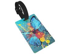 Butterfly Pattern Luggage Tag Durable ID Tag for Suitcase & Travel Bag, Travel Essential