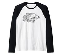 Butterfly Peacock Ba Aquarist Raglan Baseball Tee