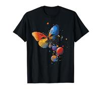 Butterfly Planets Geometric Colorful Animal Art Butterfly T-Shirt