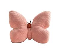 Butterfly Plush Pillow, Stuffed Animal Toy, Decorative Throw, Super Soft Plush Fabric, PP Cotton Filled, Couch Living Room Bedroom Decor, 13.78x21.65 Inches, Pink Color, 1 Piece