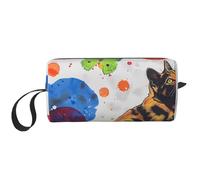 Butterfly Polka dot and cat Printed Makeup Bag with Handle, Lightweight Portable Cosmetic Organiser for Travel, Gym & Daily Use – Gift for Women Girls