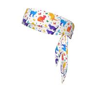 Butterfly Polka Dot And Cat Printing Multifunctional Sports Double-Sided Headscarf Sports Stretchable Casual Lightweight Headband