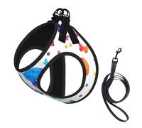 Butterfly Polka Dot And Cat Printing Puppy Summer Vest Harness With Reflective,Dog Accessories For Small Medium Large Dogs And Cats