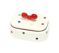 Butterfly & Polka Dot Soap Case with Polka Dot Stickers - Cute and Functional Bathroom Accessory