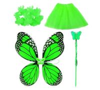 Butterfly Porch Goose Outfit - Decorative Fabric Costume Design, Easy Fit Accessory, Weather Resistant Figurine Apparel, Seasonal Outdoor Ornament | For Garden Lawn Patio Courtyard Balcony Home