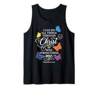 Butterfly Prayer - I Can Do All Things Through Christ Verse Tank Top