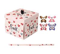 Butterfly Present Box - Paper Surprise Gift Packaging | Exploding Butterfly Box | Foldable 3D Gift Boxes for Birthday Valentine Party Decoration Event Atmosphere Creative Present