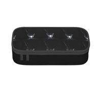 butterfly Print Fashionable Functional Pencil Case Convenient Daily Use Storage Makeup Toiletries