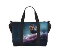 Butterfly Print Italy Flag Print Versatile Handbag for Travel,Hand-Held Crossbody Travel Bag for Your Every Need
