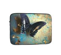 Butterfly Print Laptop Sleeve, Compact Portable Protection for 10 inch Devices, Pad Tablet, Work, Travel & Office Use