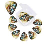 Butterfly Printed Easter Eggs 12 Pack with Organizer Storage Box, Guitar Picks Guitar Accessories, Ukulele Picks for Acoustic Guitar, Bass, Gift of the Day