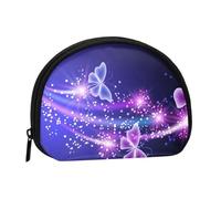 Butterfly Purple Portable Mini Change Storage Bag, Stylish and Compact Coin Purse, Suitable for Daily Carrying
