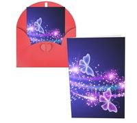 butterfly purple Print Thank You Cards Greeting Cards With Envelopes Blank Note Cards 10x15 cm Perfect for Thank Yous Invitations