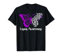 Butterfly Purple Systemic Lupus Erythematosus Awareness T-Shirt
