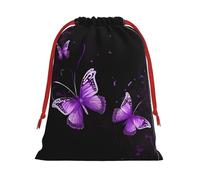 Butterfly Purple Ultra Soft Velvet Gift Bag, Stylish Design, Preferred For Holidays