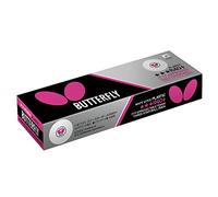 Butterfly R40+ 3* Table Tennis Ball- box of twelve, White