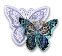 Butterfly Resin Molds Silicone 3D, Large Butterfly Mold Animal Molds for Resin Casting, Silicone Molds for Wall Hanging Home Office Art Decor Baking DIY Craft (T2)