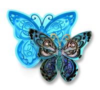 Butterfly Resin Molds Silicone 3D, Large Butterfly Mold Animal Molds for Resin Casting, Silicone Molds for Wall Hanging Home Office Art Decor Baking DIY Craft (BL2)