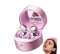 Butterfly Rhinestone For Clip on Earbuds Open Ear Accessories, Bluetooth6.0 Wireless For Women, Headphones 40H Battery, Remo