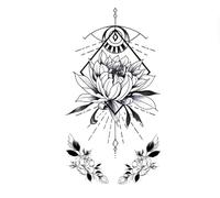 Butterfly Rose Waterproof Temporary Tattoo Stickers Arm Ankle Female Collarbone Flower Art Tattoo Stickers(006)