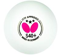 Butterfly S40+ Table Tennis Balls | 3 Star Ping Pong Balls | 40mm White Butterfly Ping Pong Ball | 3 Pack or 12 Pack | ITTF Tournament Professional Table Tennis Ball | Poly Table Tennis Ball