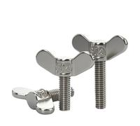 Butterfly Screw M4 M5 M6 M8 M10 M12 M14 M16 304 Stainless Steel Wing Head Thumb Screws Horn Bolt Adjust(55mm,M16-1pcs)
