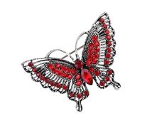 Butterfly Shape Alloy Brooch Antique Inspired Designs Crystals Accent For Trendy Women Clothing Accessories Gifts Unique Butterfly Jewelry For Women