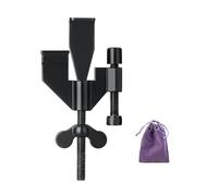 Butterfly Shape Portable Door Lock with Adjustable Stainless Steel Security Door Stop for Travel, Home, Apartment with Silicone Protective Cap