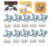 Butterfly Shape Support Connector, 10PCS Removable Combination Butterfly Corner Code Butterfly Corner Brace Bracket L Shape Support Connector Bracket with 40pcs Screws (Type D)