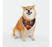 Butterfly Sitting On A Flower Pattern Dog Bandanas, Comfortable Cotton Triangle Bibs Scarfs for Dogs Or Cats,Cute Pet Kerchief for Medium Large Dogs-X-Large