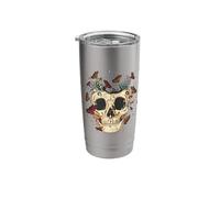 Butterfly Skull Gothic Goth Fairycore Aesthetic Stainless Steel Insulated Tumbler