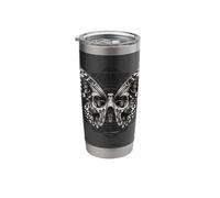 Butterfly Skull Sacred Geometry Stainless Steel Insulated Tumbler