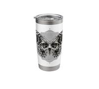 Butterfly Skull Sacred Geometry Stainless Steel Insulated Tumbler