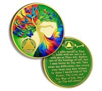 Butterfly Sobriety Chip Tree of Life AA Coins and Medallion Alcoholics Anonymous Coin Serenity Prayer Coin Recovery Anniversary Token Sobriety Gifts for Women Men