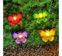 Butterfly Solar Garden Light Ornament Warm White LED - 9cm by Bright Garden