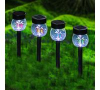 Butterfly Solar Garden Stake Light 2 White LED - 37cm by Bright Garden