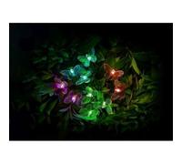 Butterfly Solar Garden String Lights Decoration 10 Multicolour LED - 4.35m by Bright Garden
