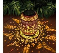 Butterfly Solar Lanterns Garden Ornaments Outdoor Birthday Gifts for Women | Waterproof Decoration Lights, Unique Mother's Day Gift, Presents for Mum Grandma, Hanging Lantern for Garden Patio Lawn