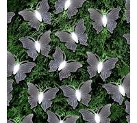 Butterfly Solar Lights 20 LED Assorted Colours