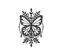 Butterfly Spiritual Rebirth Transformation Reusable Stencil Sizes A5 A4 A3 Art Craft Shabby Chic / MG30 (Mylar Reusable Stencil, A4 Size - 210 x 297 mm, 8.3 x 11.7 in)