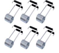 Butterfly Spring Door Closer,6 Piece Universal Spring Door Closer,Butterfly Spring with Rubber Buffer, Fits Most Door Hinge Pins