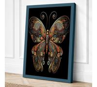 Butterfly Steampunk Canvas Wall Art Print 18x12 Inch (46 x 30 cm)