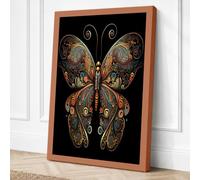 Butterfly Steampunk Canvas Wall Art Print 24x16 Inch (61 x 41 cm)