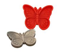Butterfly Stepping Stone Mold | 38.2cm Round Silicone Cement Casting Mould