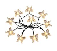 Butterfly String Lights 10 LED Battery Operated Fairy Lights with Enchanting Butterfly Design - 1.5M Hanging Fairy Lights for Girls Bedroom Garden Wedding Party Indoor & Outdoor Decor (Warm White)