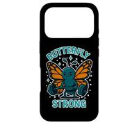 Butterfly Strong Barbell Lifter Gym Humor Case for iPhone 17 Pro