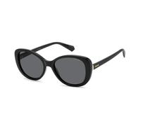 Butterfly Style Polarized Sunglasses for Women - female - Polaroid - Sunglasses - Black - 55 MM - Accessories 55 MM