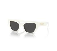 Butterfly Style Sunglasses in White Acetate 53 MM